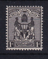 British Central Africa: 1895   Arms    SG21    1d  [No Wmk]    MH - Nyassaland (1907-1953)