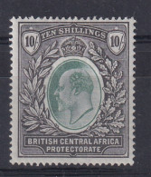 British Central Africa: 1903/04   Edward     SG65    10/-      MH - Nyassaland (1907-1953)