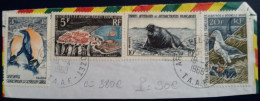 TAAF - Fragment De Lettre Oblitérée Du 18/04/1968 Avec L'Albatros N° 24 + 3 + 6 + 20 - Used Stamps