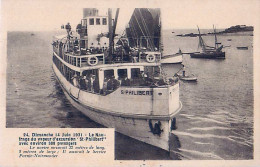 Cpa NOIRMOUTIER 85 Dimanche 14 Juin 1931, Le Naufrage Du Vapeur St Philibert Avec Environ 500 Passagers - Noirmoutier