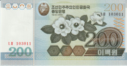 10st. Korea North - 200 Won 2005 UNC - Corée Du Nord