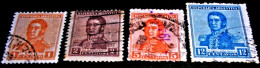 Argentina, 1920, Gen. San Martin . Michel # 232 X, 233x, 236 X, 239 X. - Used Stamps