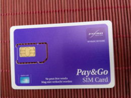 Gsm Card Proximus Mint 2 Photos Rare - Cartes GSM, Recharges & Prépayées
