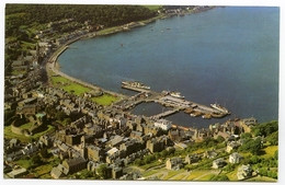 ISLE OF BUTE : ROTHESAY - AERIAL VIEW OF TOWN AND BAY - Bute