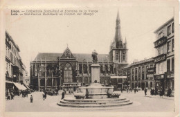 BELGIQUE - Liège - Cathédrale Saint-Paul Et Fontaine De La Vierge - Carte Postale Ancienne - Liege
