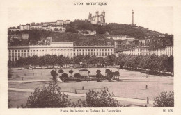 FRANCE - Lyon - Place Bellecour Et Coteau De Fourvière - Carte Postale Ancienne - Sonstige & Ohne Zuordnung