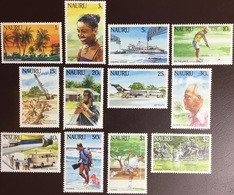 Nauru 1984 Tourism Definitives Set Aircraft MNH - Nauru