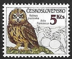 Czechoslovakia - MNH ** 1986 :   Short-eared Owl  -  Asio Flammeus - Hiboux & Chouettes