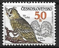 Czechoslovakia - MNH ** 1986 : Eurasian Eagle-Owl  -  Bubo Bubo - Hiboux & Chouettes