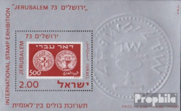 Israel Block12v (kompl.Ausg.) Dickes Papier Postfrisch 1974 Briefmarkenausstellung - Nuovi (senza Tab)