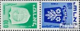 Israel 326/486sP Senkrechtes Paar Postfrisch 1973 Wappen - Ungebraucht (ohne Tabs)