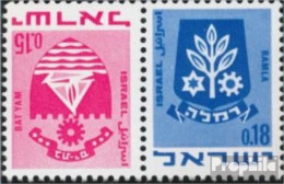 Israel 444/486K Kehrdruckpaar Postfrisch 1971 Wappen - Ongebruikt (zonder Tabs)