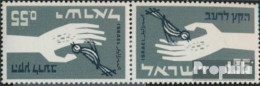 Israel 282K (kompl.Ausg.) Kehrdruckpaar Postfrisch 1963 Kampf Gegen Den Hunger - Unused Stamps (without Tabs)