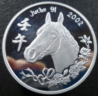 Corea Del Nord - 1 Won 2002 - Anno Del Cavallo - KM# 786 - Corea Del Norte