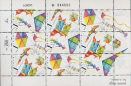 Israel 1339-1341 Kleinbogen Mit Tab (kompl.Ausg.) Postfrisch 1995 Drachen - Unused Stamps (with Tabs)