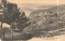 FRANCE - Eze - Vue Du Rocher - Prise De La Route De La Corniche - Carte Postale Ancienne - Eze