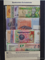 All World Money Treasure Chest Number. 223  With 50 Different Money - Kilowaar - Bankbiljetten