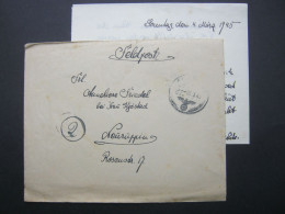 1945 , Späte Post ,   Feldpostbrief   , Mit Inhalt  Vom 6.3.1945 - Feldpost 2. Weltkrieg
