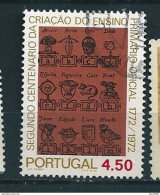 N° 1197 Bicentenaire De L'enseignement Primaire Officiel   Timbre Portugal (1973) Oblitéré - Oblitérés