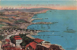 FRANCE - Cannes - Côte D'Azur à Vol D'aéroplane - Colorisé - Carte Postale Ancienne - Cannes