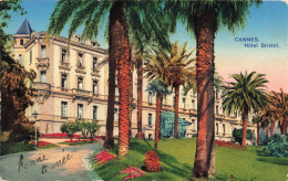 FRANCE - Cannes - Hôtel Bristol - Avenue Saint Nicolas - Colorisé - Carte Postale Ancienne - Cannes