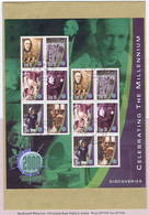 Ireland 2000 Millennium (3rd Issue) Discoveries Sheet Fine Used, On Cover Dublin Cds 6 III 01 - Storia Postale