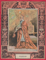 Protége Cahier Ancien Fin XIXéme Collection Artistes ; Savants ; Patriotes . RICHELIEU - Protège-cahiers