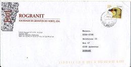 Portugal Cover Sent To Denmark 2001 ?? Single Franked BIRD - Brieven En Documenten