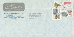 Portugal Air Mail Cover Sent To Denmark 2-11-1988 - Cartas & Documentos
