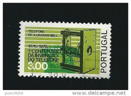 N° 1287 Centenaire De La Première Liaison Téléphonique  Timbre  Portugal Oblitéré 1976 - Oblitérés