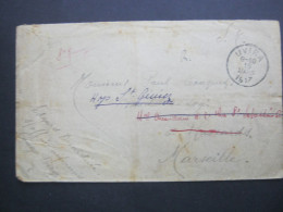 Congo Belge , 1917 , Lettre Militaire De  UVIRA  A Marseille - Briefe U. Dokumente