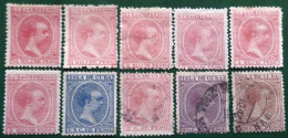 Espagne > Colonies Et Dépendances > Cuba 1894 Roi Alfonso XIII   Edifil N°  130 à 139 Série Complète - Cuba (1874-1898)