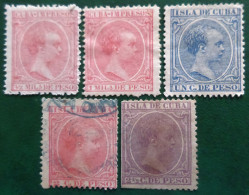 Espagne > Colonies Et Dépendances > Cuba 1894 Roi Alfonso XIII   Edifil N°  130_131_136_137_138 - Cuba (1874-1898)