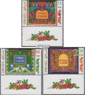 Israel 1487-1489 Mit Tab (kompl.Ausg.) Postfrisch 1998 Jüdische Festtage - Unused Stamps (with Tabs)