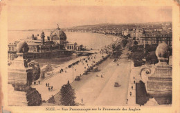 FRANCE - Nice - Vue Panoramique Sur La Promenade Des Anglais - Carte Postale Ancienne - Places, Squares