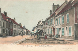 Cheroy * La Rue De La République * Hôtel St Michel * Le Puits - Cheroy