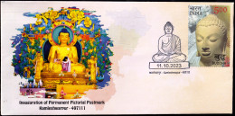 BUDDHISM-TIBETAN SETTLEMENT- KAMLESHWARPUR- PERMANENT CACHET- INDIA POST, RAIPUR GPO-CG CIRCLE-LIMITED ISSUE-BX4-29 - Boeddhisme