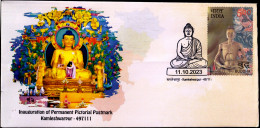 BUDDHISM-TIBETAN SETTLEMENT- KAMLESHWARPUR- PERMANENT CACHET- INDIA POST, RAIPUR GPO-CG CIRCLE-LIMITED ISSUE-BX4-29 - Budismo