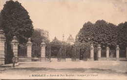 FRANCE - Bordeaux - Entrée Du Parc Bordelais - Carte Postale Ancienne - Bordeaux