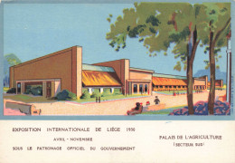 BELGIQUE - Liège - Palais De L'Agriculture - Colorisé - Carte Postale Ancienne - Liege