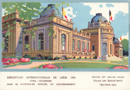 BELGIQUE - Liège - Section Art Wallon Ancien - Palais Des Beaux Arts - Colorisé - Carte Postale Ancienne - Liege