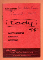 CARNET D'ENTRETIEN . " CADDY " . MOTOCONFORT . CL. RIGAUD . NIORT - Réf. N°927F - - Moto