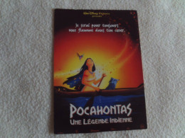 BELLE CARTE AFFICHE DU FILM "POCAHONTAS..UNE LEGENDE INDIENNE" - Autres & Non Classés