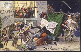 Gest. Der Komet Kommt Sign. Thiele, 1910 - Thiele, Arthur