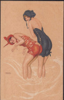 * Damen Im Wasser Erotik Sign. Raphael Kirchner - Kirchner, Raphael