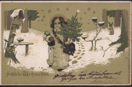 Gest. Weihnachten Geschenke Prägekarte 1903 - Sonstige & Ohne Zuordnung