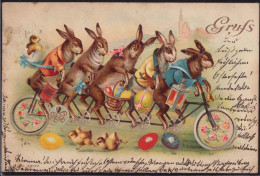 Gest. Ostern Hasen 1901 - Easter