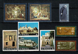 Malta 1980 Yv. 596/97**, 598/601**, 602**, 603/04**, Mi 607/08**, 610/13**, 614**, 615/16**,  MNH - Malte