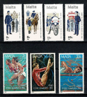 Malta 1984 Yv. 687/90**, 691/93**, MNH - Malte