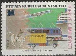 TURKEY 1996 Tatar Courier And Postal Transport Surcharged -  M (15000l.) On 200l. - Multicoloured FU - Gebruikt